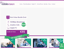 Tablet Screenshot of cablevision.ie